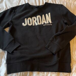 Jordan Black Crewneck Men's Sweater